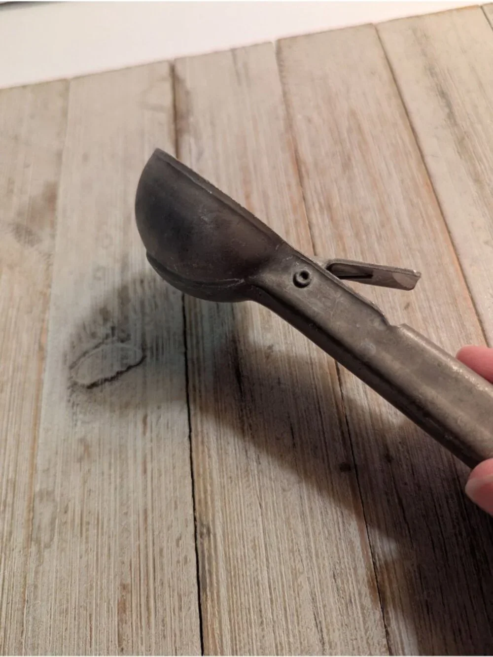 Vintage Silver Colored Ice Cream Scoop Aluminum 7